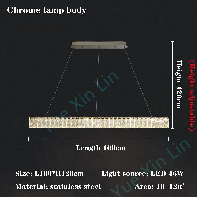 Afralia™ Luxury Crystal Chandelier for High-End Dining Tables by Italian Designer