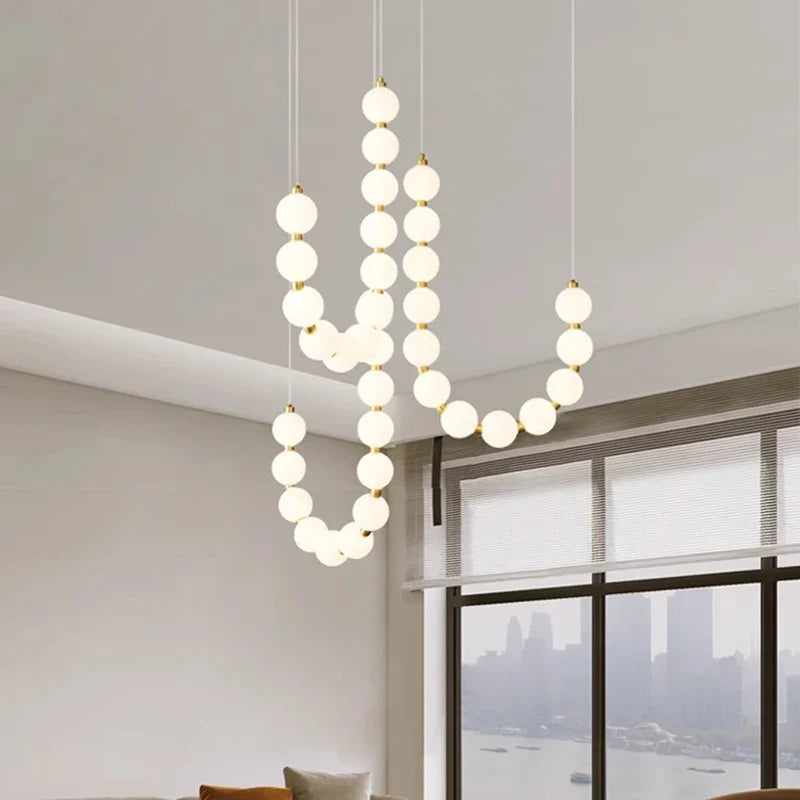 Afralia™ Nordic Home Stair Chandelier Living Room Bedroom Dining Room Pendant Lights Ceiling Light Indoor Lighting