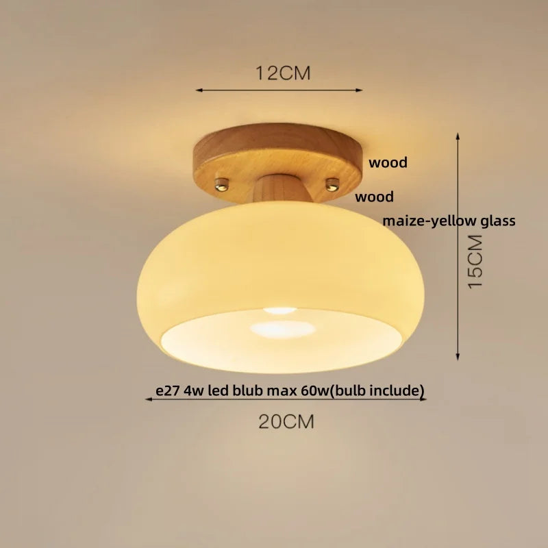 Afralia™ Wabi Sabi LED Ceiling Light - Modern Nordic Flush Mount Fixture for Living Room