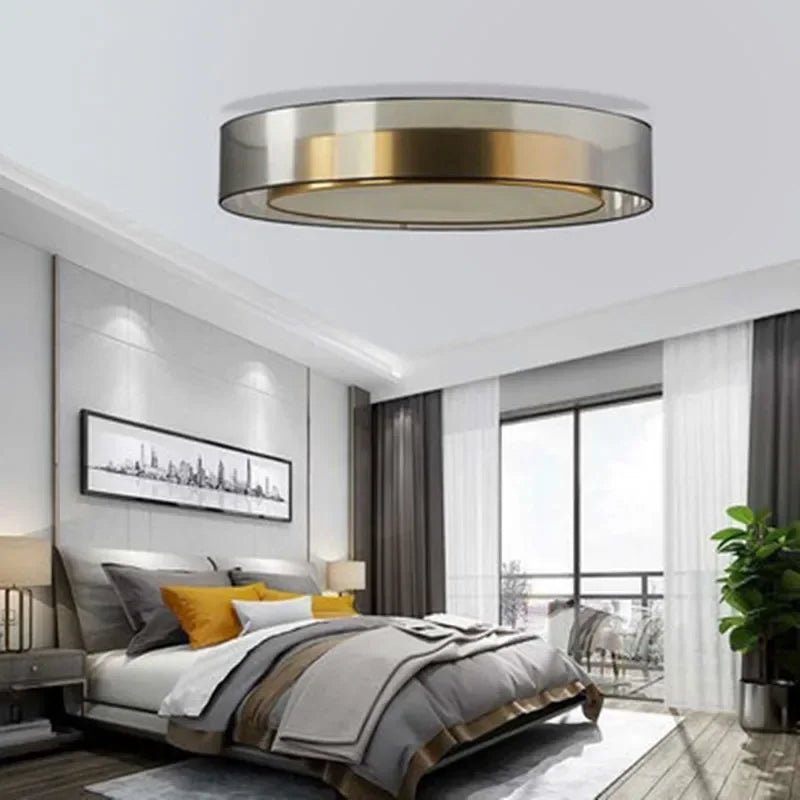 Afralia™ Luxury Copper LED Ceiling Pendant Lights for Bedroom Dining Kitchen Island
