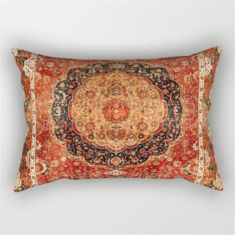 Afralia™ Moroccan Style Pillowcase - Retro Persian Design for Home Decor