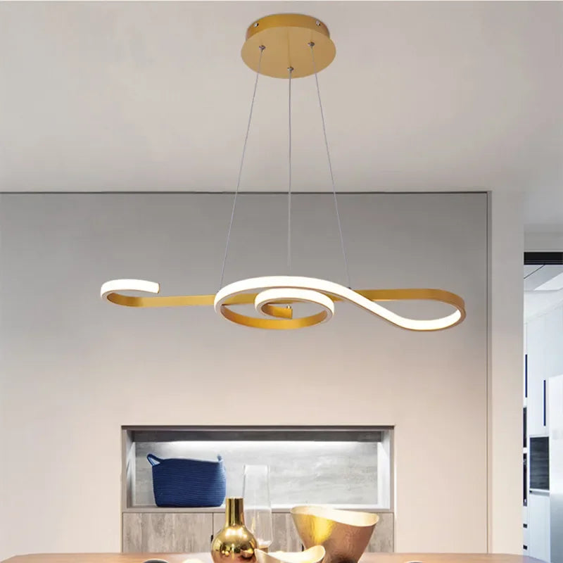 Afralia™ Modern LED Pendant Light for Dining Kitchen Bar Home Lighting
