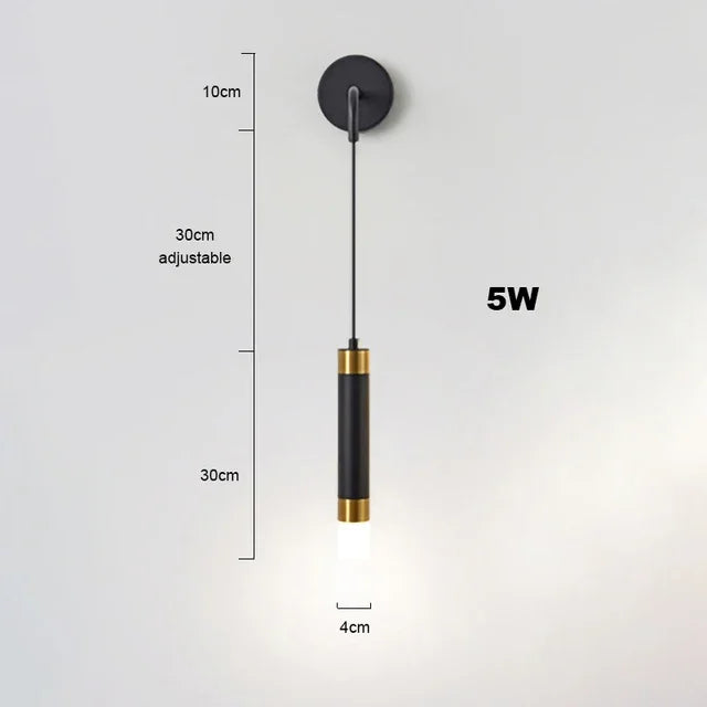 Afralia™ Modern LED Headboard Wall Lamp for Living Room Decor and Aisle Lighting