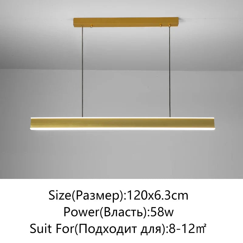 Afralia™ Minimalist LED Chandelier for Home Villa Living Room Bedroom Dining Study Lighting