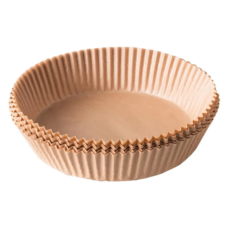 Afralia™ Air Fryer Paper Liner: Non-Stick Round Baking Mat, 50PCS