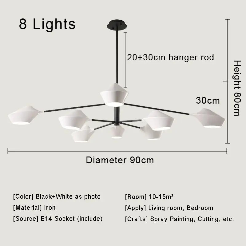 Afralia™ Modern LED Chandelier: Nordic Design Ceiling Light for Bedroom, Living Room, Kitchen, Dining Room