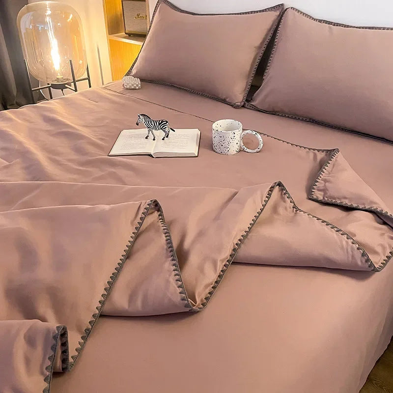 Afralia™ Embroidery Cooling Comforter, Queen Size, Soft & Breathable for Spring Summer