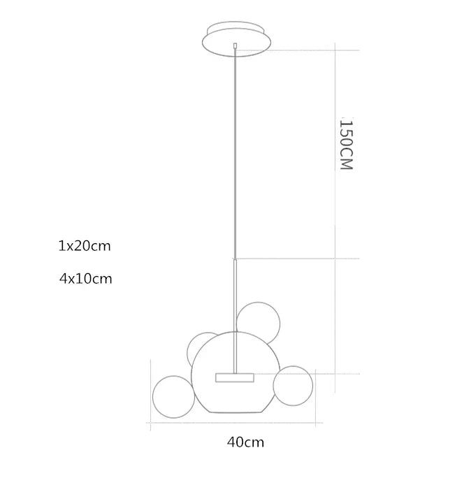 Afralia™ Milky Glass Globes LED Pendant Lights for Dining Room, Modern Luminarias LED Hanging Lamp