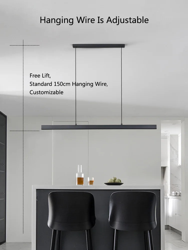 Afralia™ Modern Minimalist LED Pendant Light - Office Dining Room Bar Chandelier