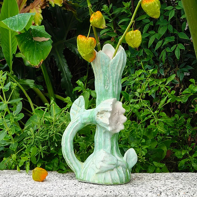 Handcrafted Afralia™ Ceramic Vase for Bouquets and Decor; Ideal for Flower Arrangements and Terrariums