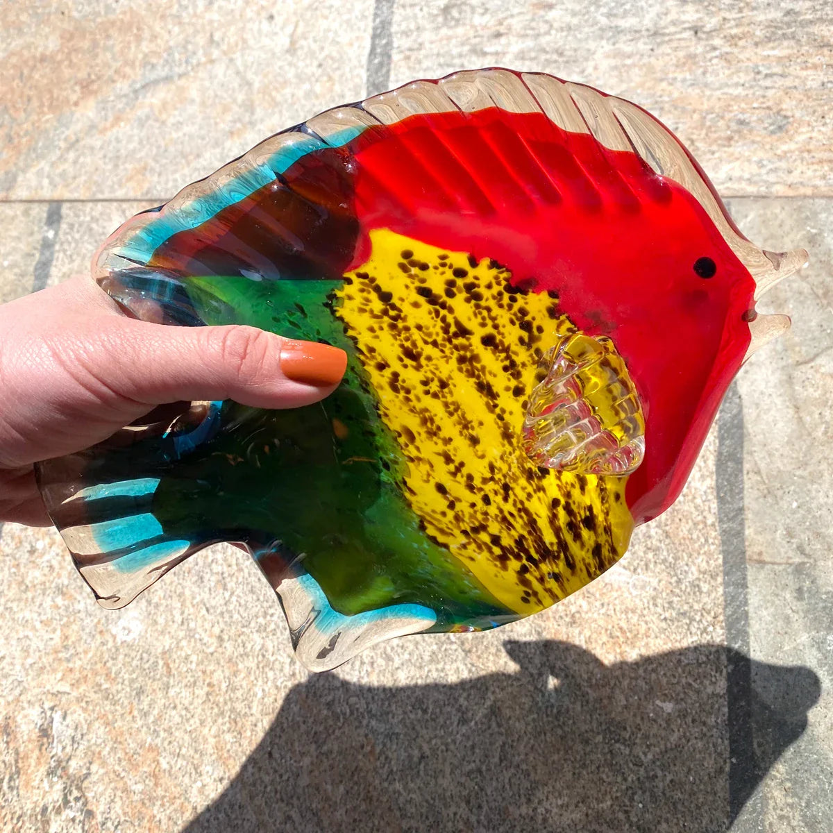 Afralia™ Hand Blown Tropical Fish Glass Figurines Home Decor & Gift