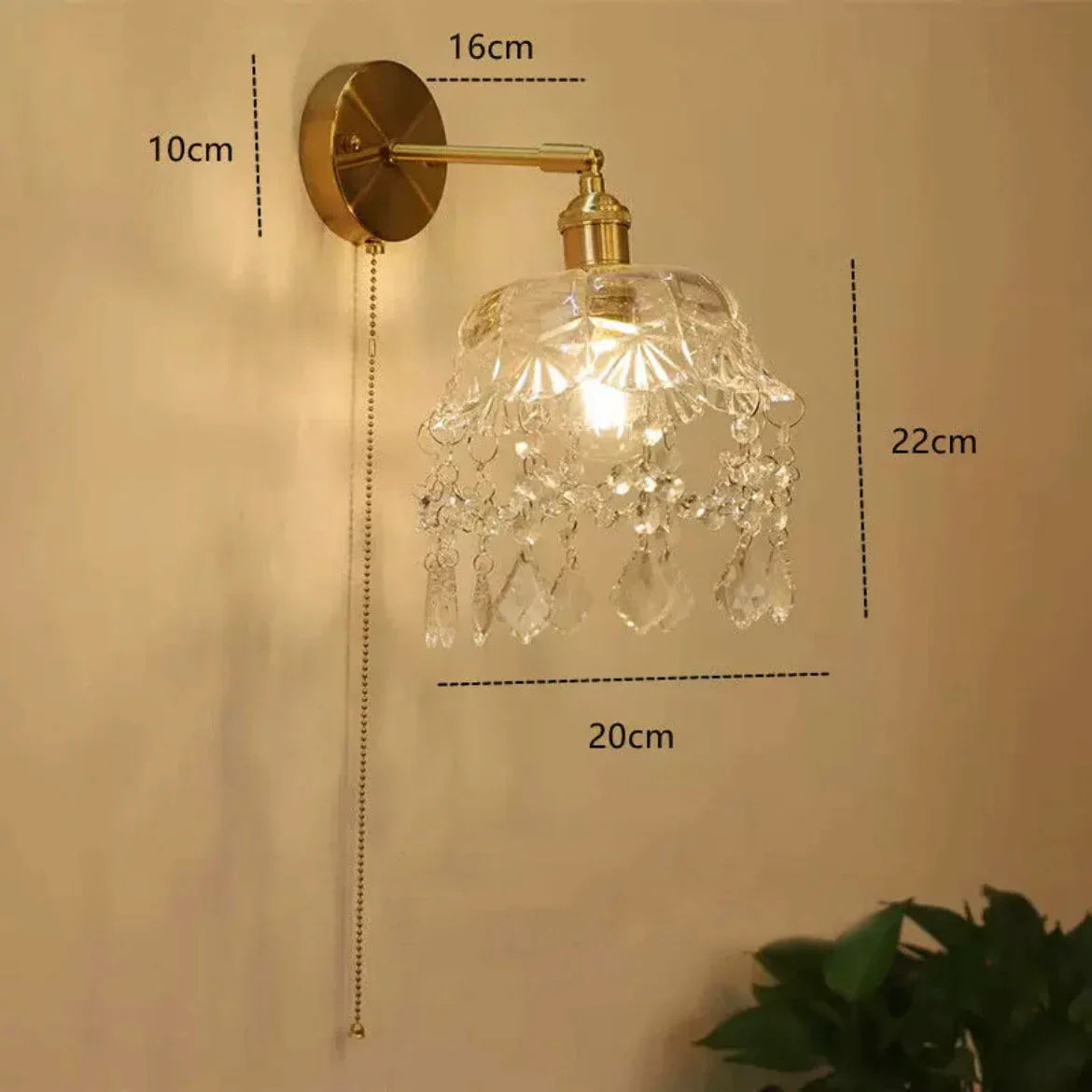 Afralia™ Gray Glass Wall Lamp - Modern Living Room Decor Sconce Light