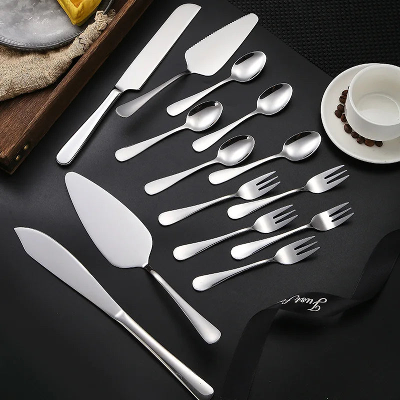 Afralia™ Stainless Steel Cake Shovel Set for Baking and Serving