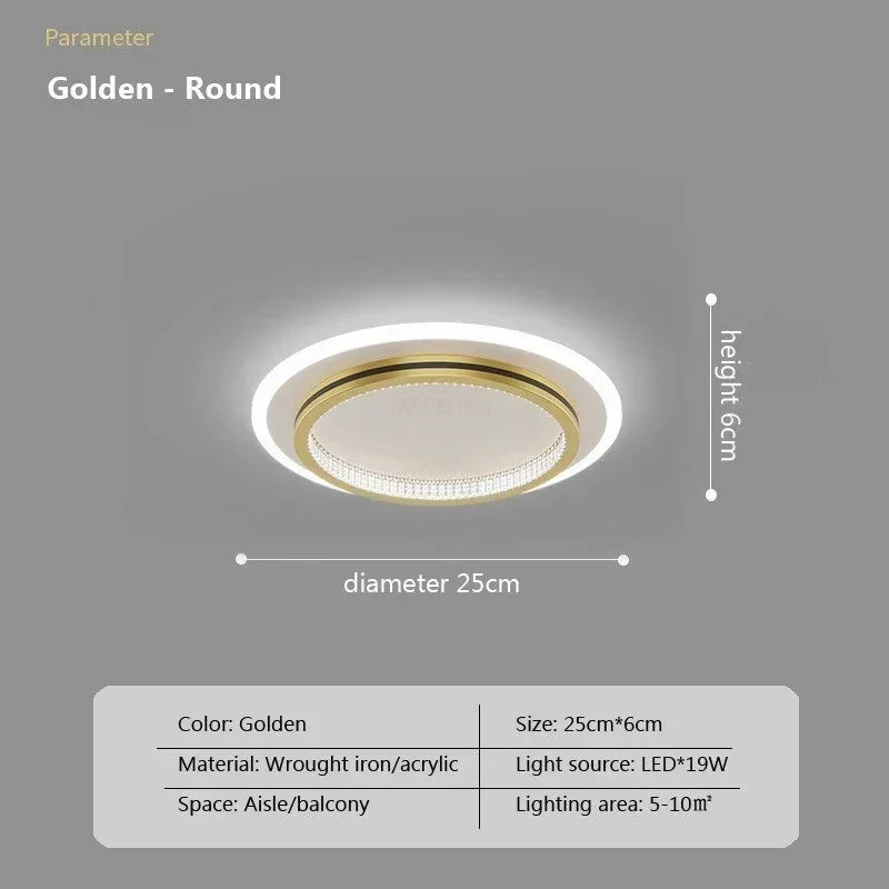 Afralia™ Crystal Ceiling Lights: Modern LED Indoor Lighting Fixtures for Home Entrance