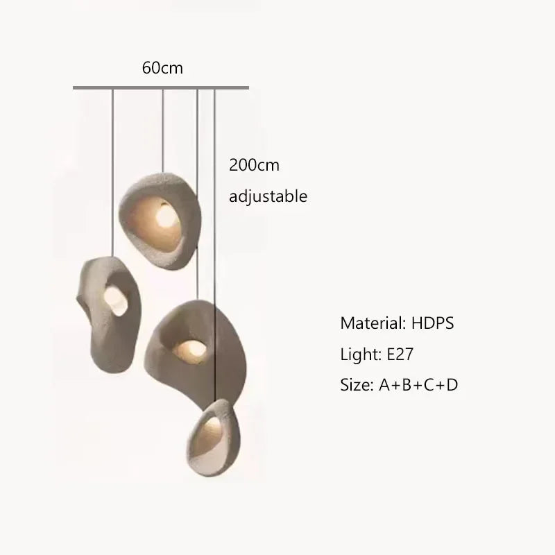 Afralia™ Handmade Wabi Sabi Duplex Villa Stairs Pendant Lights - Nordic Design Chandelier