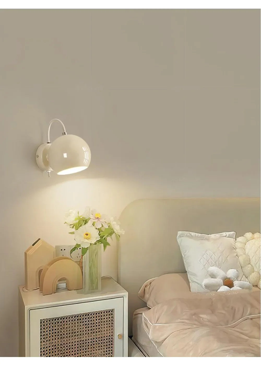 Afralia™ Nordic Iron Art Wall Lamp for Home Decor Minimalist Bedroom Living Room Lighting