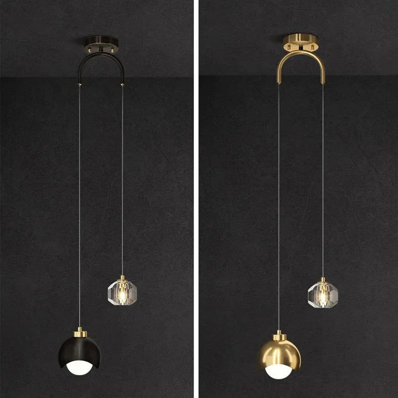 Afralia™ Crystal Round Chandelier: Luxury Modern Nordic Master Bedroom Pendant Lamp