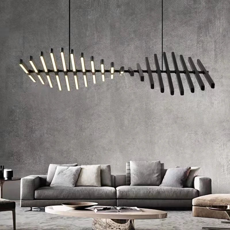 Afralia™ Nordic Luxury LED Ceiling Chandelier for Home and Office