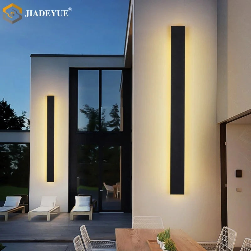 Afralia™ Outdoor LED Wall Lamp for Balcony Garden Garage Courtyard Decoration Lighting