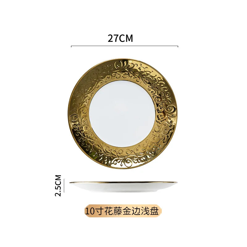 Afralia™ Nordic Ceramic Dinner Plate Set