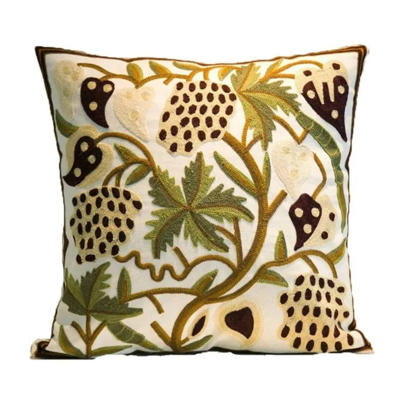 Afralia™ Boho Farmhouse Floral Square Pillow Cover Set of 2