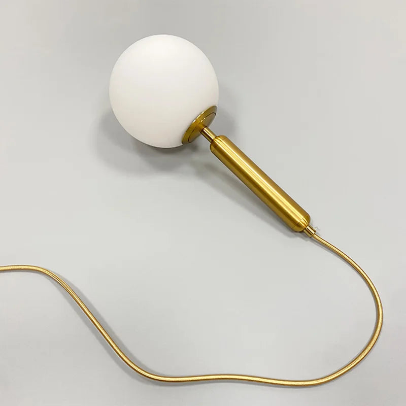 Afralia™ Nordic Glass Ball Chandelier for Dining Room Home Decor Pendant Light