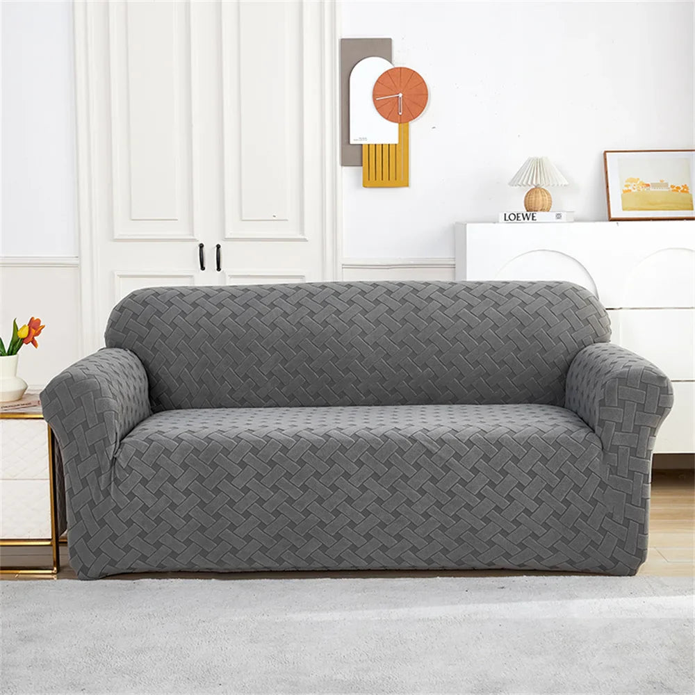 Afralia™ Thick Velvet Sofa Cover: 1/2/3/4 Seats Stretch Slipcover Protector