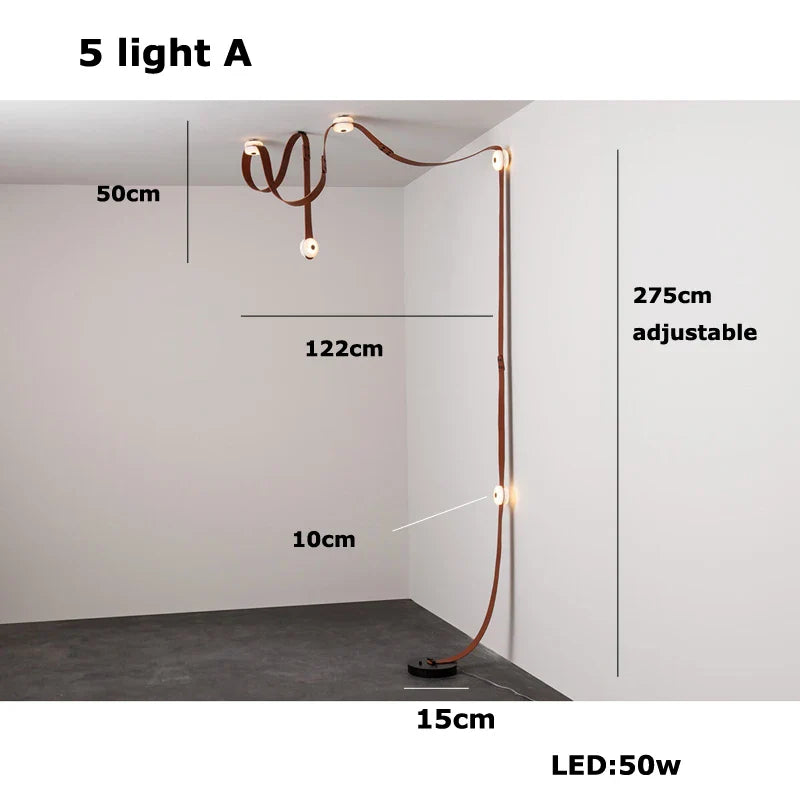 Afralia™ Modern Marble Series High Ceiling Chandelier for Foyer Dining Room