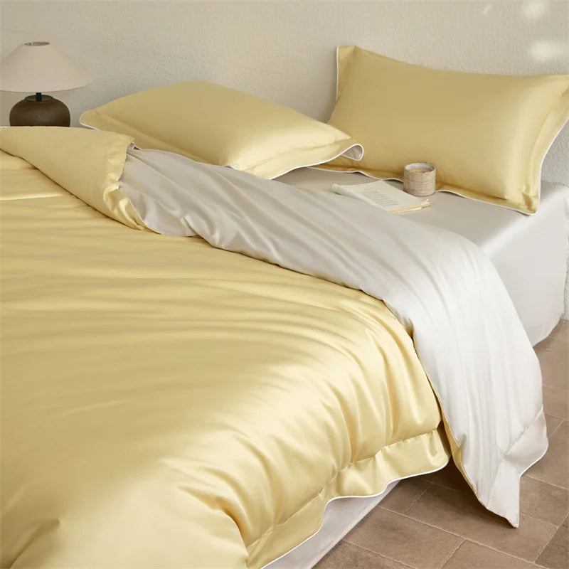 Afralia™ Luxury 600TC Egyptian Cotton Bedding Set: Duvet, Bed Sheet, Pillowcases - Queen King Size