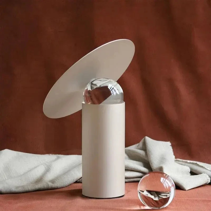 Afralia™ Crystal Ball Table Lamp for Designer Living Room, Bedroom, Children's Room Decoration