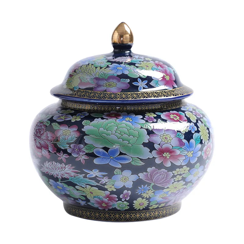 Afralia™ Porcelain Tea Canister: Sealed Ceramic Tea Caddy for Storage and Decoration