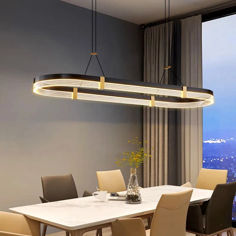 Afralia™ Modern Pendant Chandelier for Indoor Dining Room Living Room Ceiling Lighting