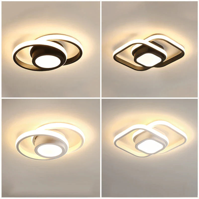 Afralia™ LED Ceiling Lamp: Modern Indoor Lighting Fixture, 36W 32W 20W, Bedroom Corridor Balcony Foyer