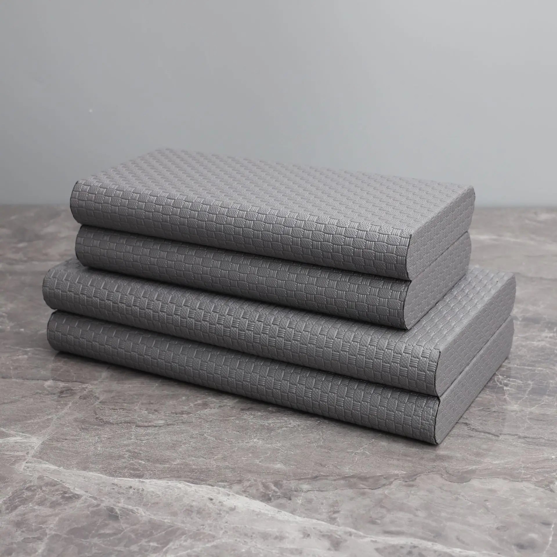 Afralia™ Checkered Leather Jewelry Box: Stylish Desktop Storage Container & Home Decor