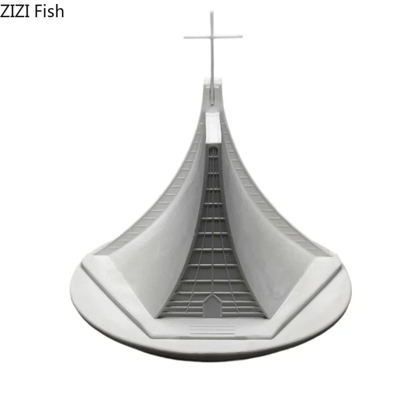 Afralia™ Christian Church Gypsum Ornaments Luce Chapel Architecture Decoration Home Decor