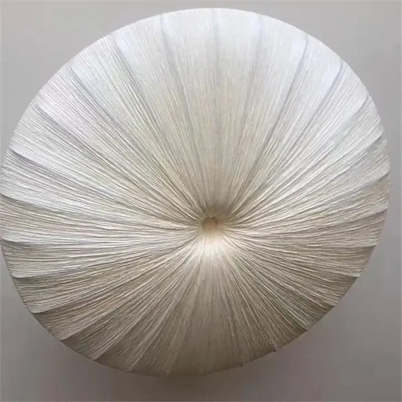 Afralia™ Round Pleated LED Ceiling Light for Living Room, Dining Room, Bedroom, and Restaurant