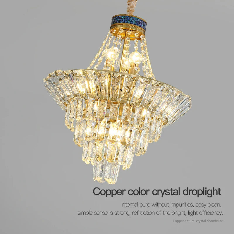 Afralia™ Crystal Duplex Chandelier: Modern & Elegant for Hotels, Villas, & Living Spaces