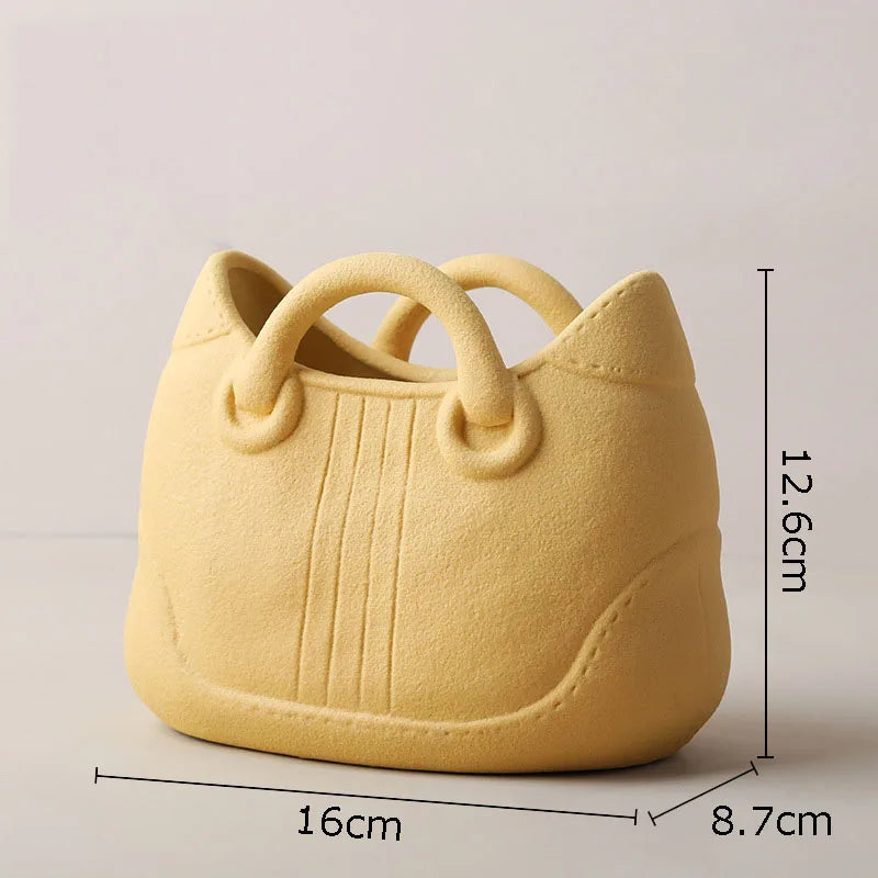 Afralia™ Handwoven Ceramic Vase: Decorative Flower Pot for Home Décor and Floral Arrangement