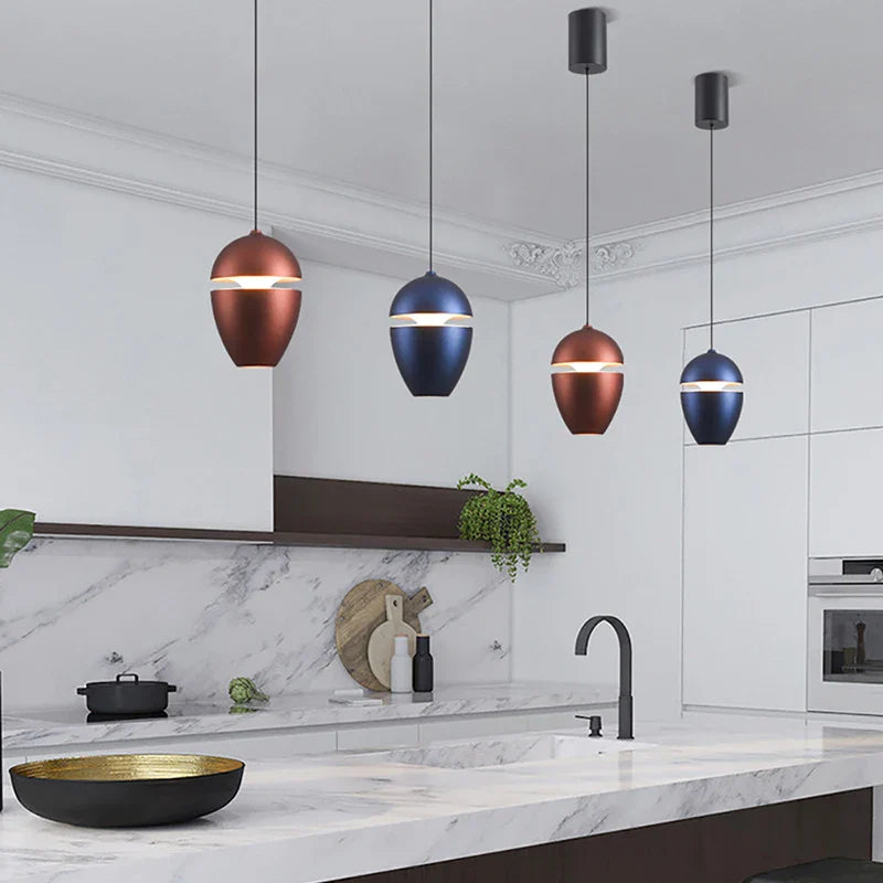 Afralia™ LED Pendant Lights: Modern Chandeliers for Bedroom, Kitchen, and Bathroom