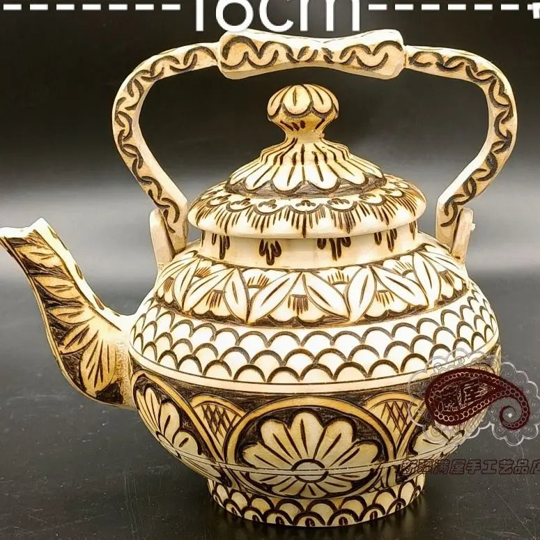 Handmade Wooden Decor Set for Living, Dining, Tea Pot | Afralia™