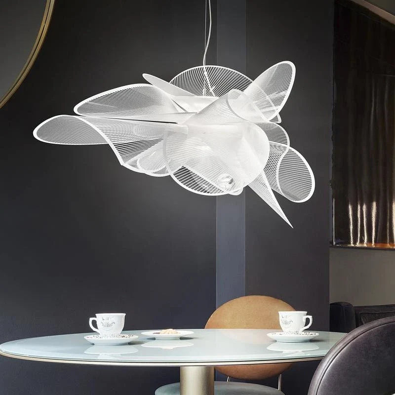 Afralia™ White LED Crystal Chandelier | Modern Italian Design Suspension Ceiling Light