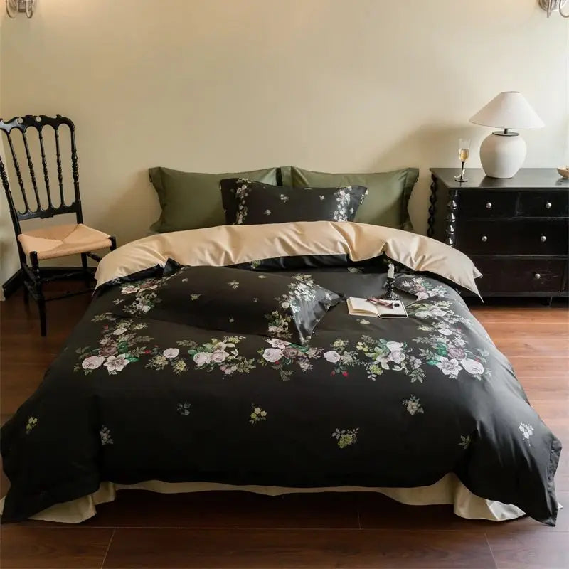 Afralia™ American Pastoral 1000TC Egyptian Cotton Floral Bedding Set