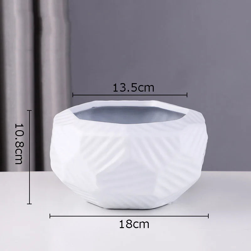 Afralia™ Ceramic Vase Modern Decor Ornaments Pot Plants Flower Arrangement Ornamental Decor vase