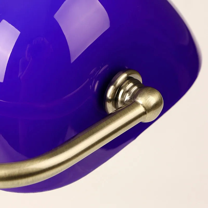 Afralia™ Mid Century Green Bankers Lamp for Bedroom Office Study Home Reading Eye Care