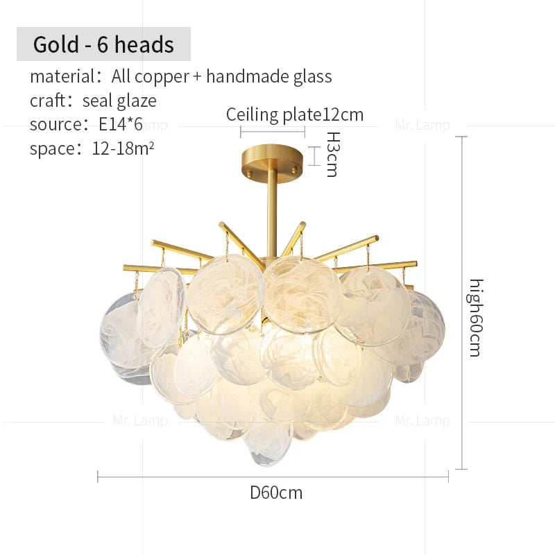 Afralia™ Modern Black Gold All-Copper Chandelier for Living Room Restaurant Nordic Minimalist