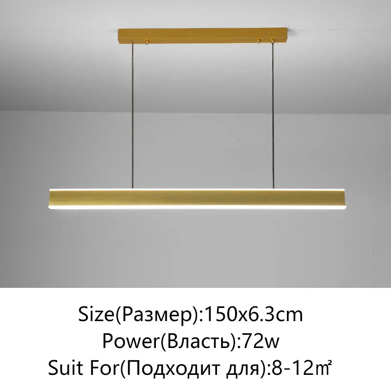 Afralia™ Minimalist LED Chandelier for Home Villa Living Room Bedroom Dining Study Lighting