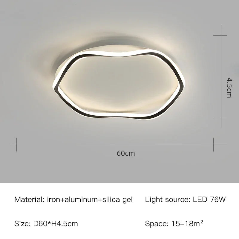 Afralia™ Smart LED Chandelier Modern Ceiling Lights with Remote Control