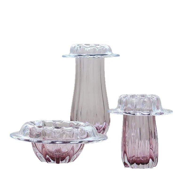 Afralia™ Wave Edge Glass Vase Terrarium for Home Decor & Storage