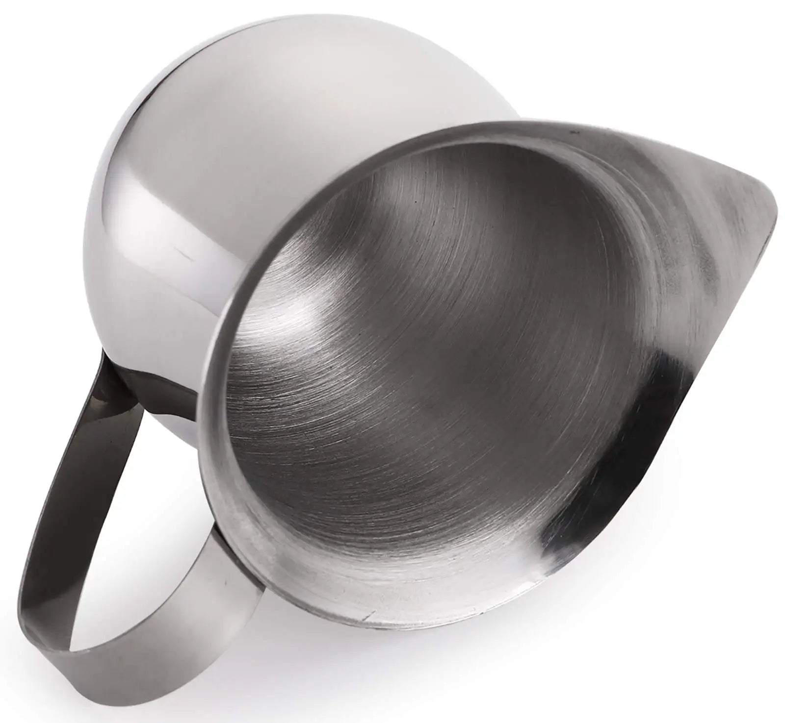 Afralia™ Stainless Steel Milk Frothing Pitcher Cup for Espresso Coffee - 12oz Measure & Pour