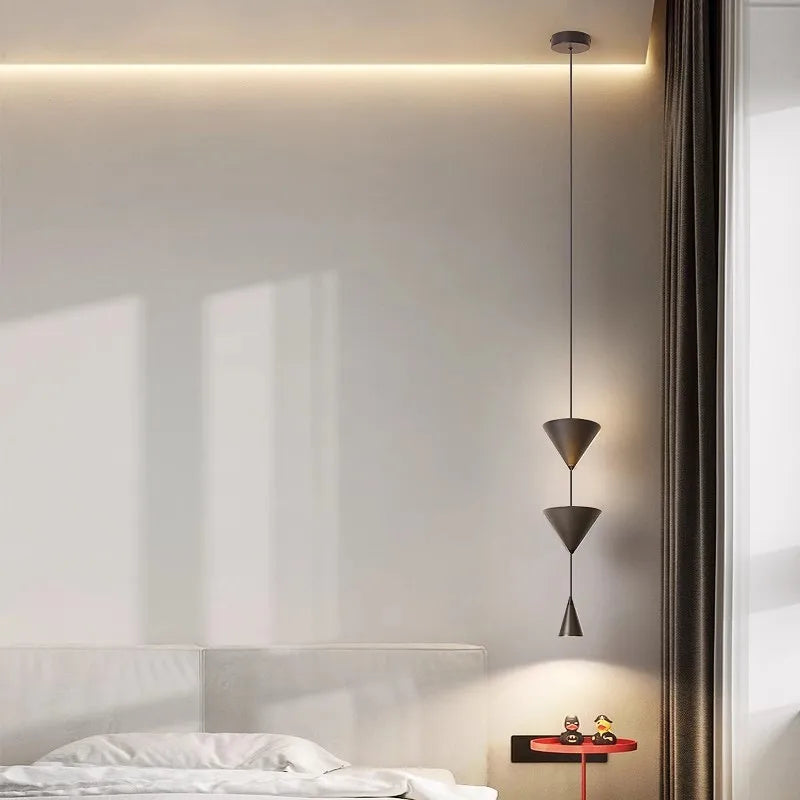 Afralia™ Modern Metal LED Pendant Light for Bedroom Parlor & Bar Atmosphere